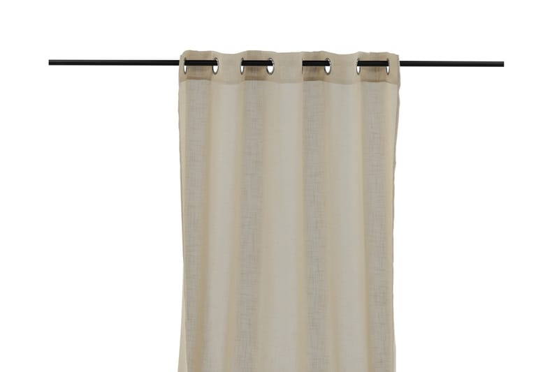 Kaya Öljettgardin 140x290 cm - Beige - Textil & mattor - Gardiner - Gardinlängder - Öljettgardin