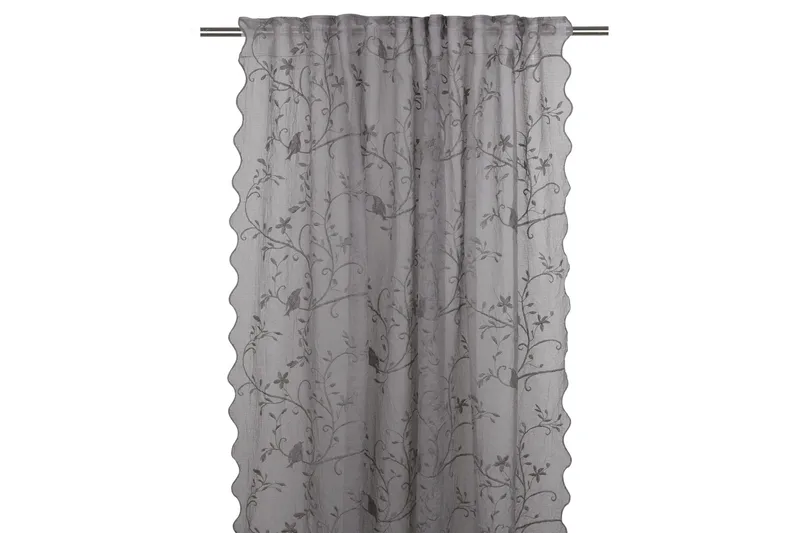 Bird Gardinlängd 130x250 cm, Grå
