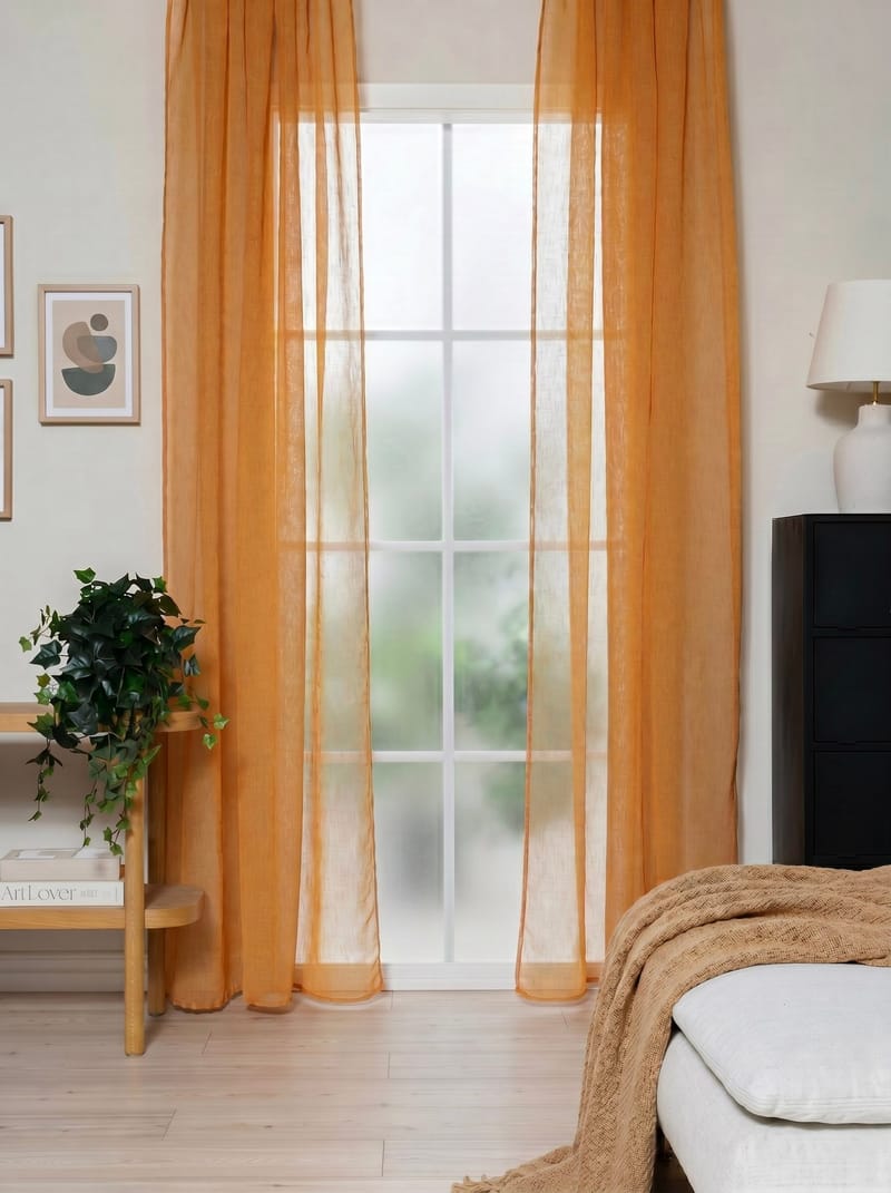 Gardin Alice 140x250 cm - Gul - Textil & mattor - Gardiner - Gardinlängder - Veckbandslängd