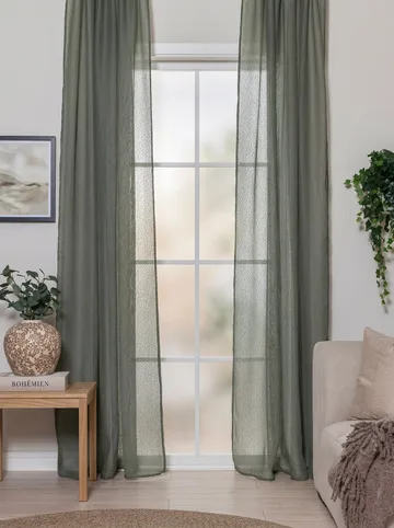 Gardin Alma 140x250 cm - Emerald Green - Textil & mattor - Gardiner - Gardinlängder - Hällängd