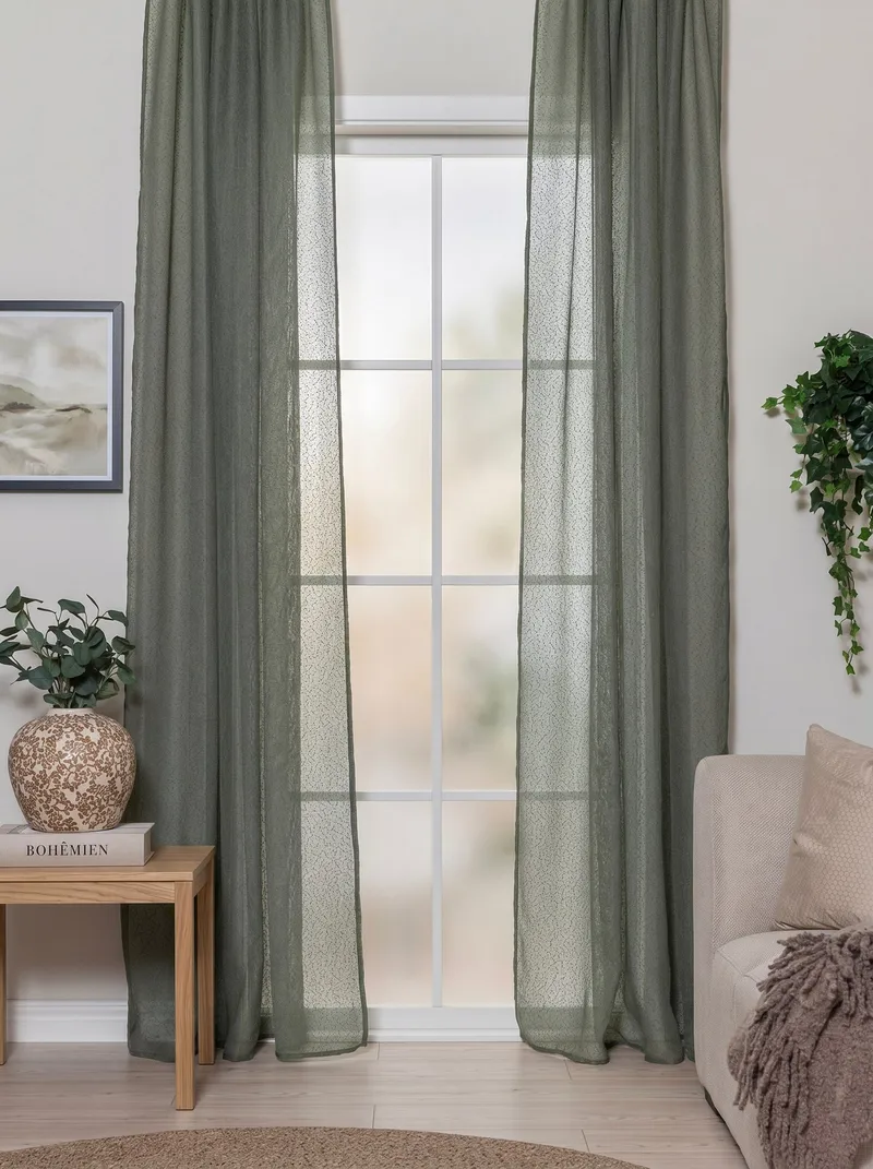 Gardin Alma 140x250 cm - Emerald Green - Textil & mattor - Gardiner - Gardinlängder - Hällängd