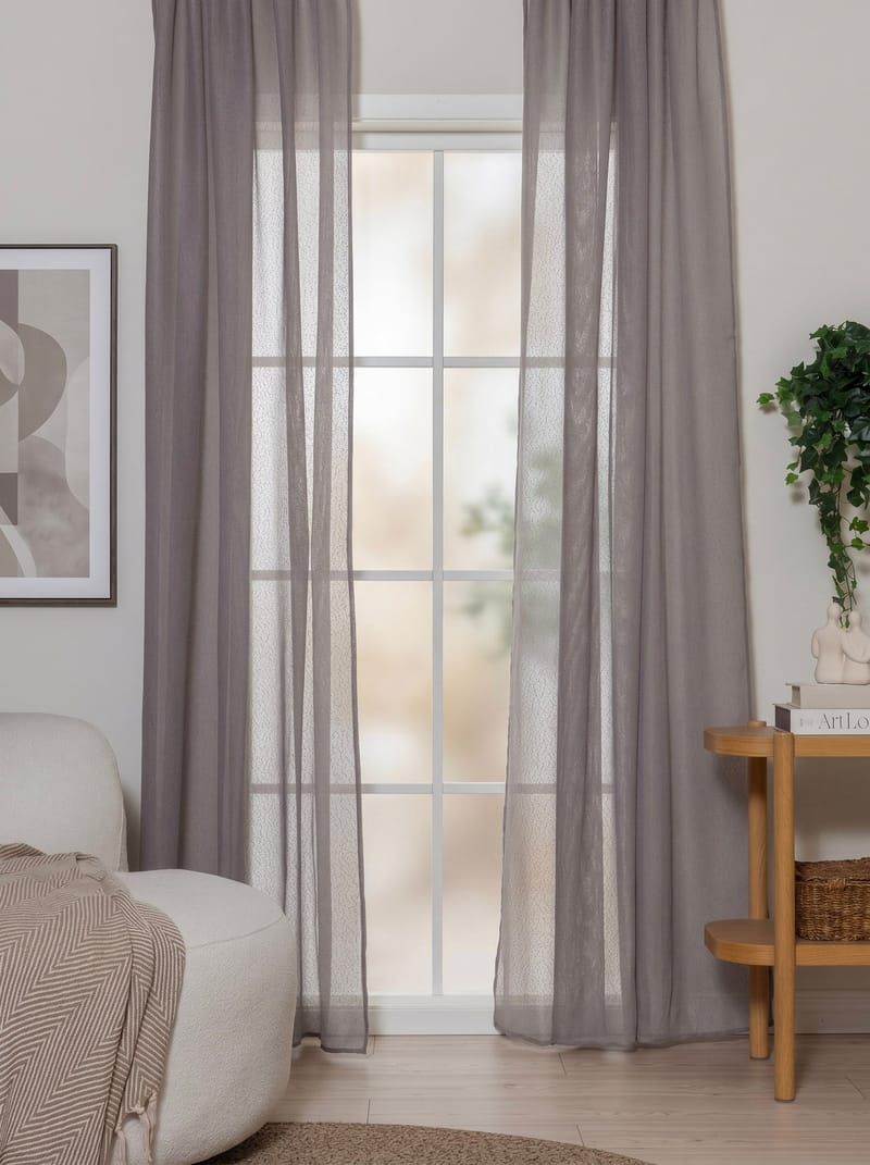 Gardin Alma 140x250 cm - Greige - Textil & mattor - Gardiner - Gardinlängder - Hällängd