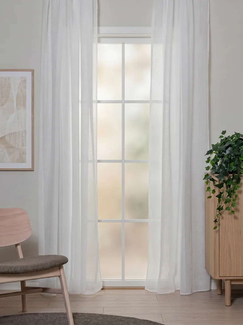 Gardin Alma 140x250 cm - White - Textil & mattor - Gardiner - Gardinlängder - Hällängd
