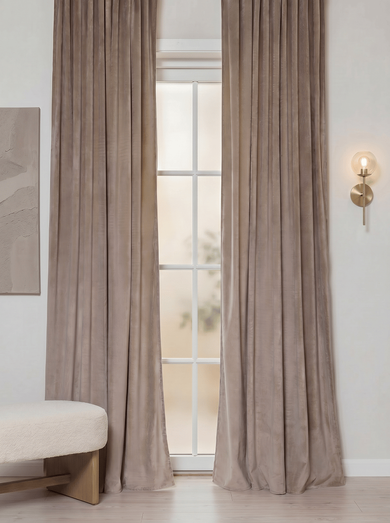 Gardin Elsa 140x250 cm - Greige - Textil & mattor - Gardiner - Gardinlängder - Veckbandslängd