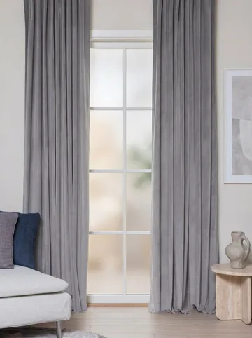 Gardin Elsa 140x250 cm - Silver - Textil & mattor - Gardiner - Gardinlängder - Veckbandslängd