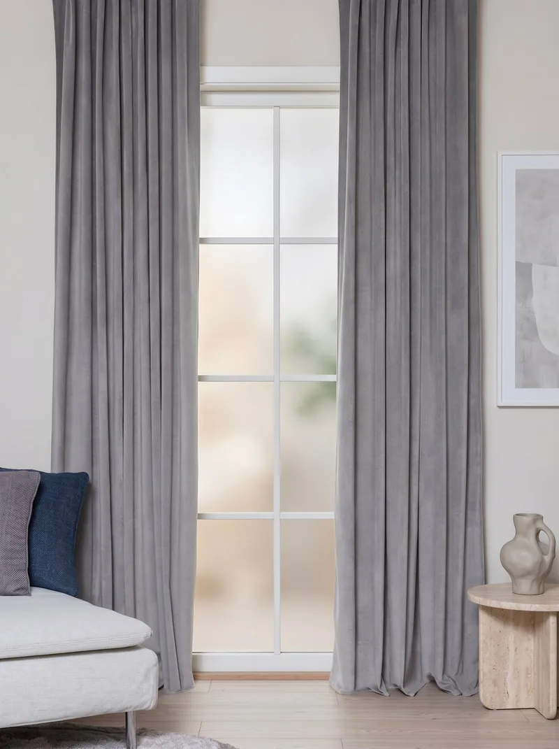 Gardin Elsa 140x250 cm - Silver - Textil & mattor - Gardiner - Gardinlängder - Veckbandslängd