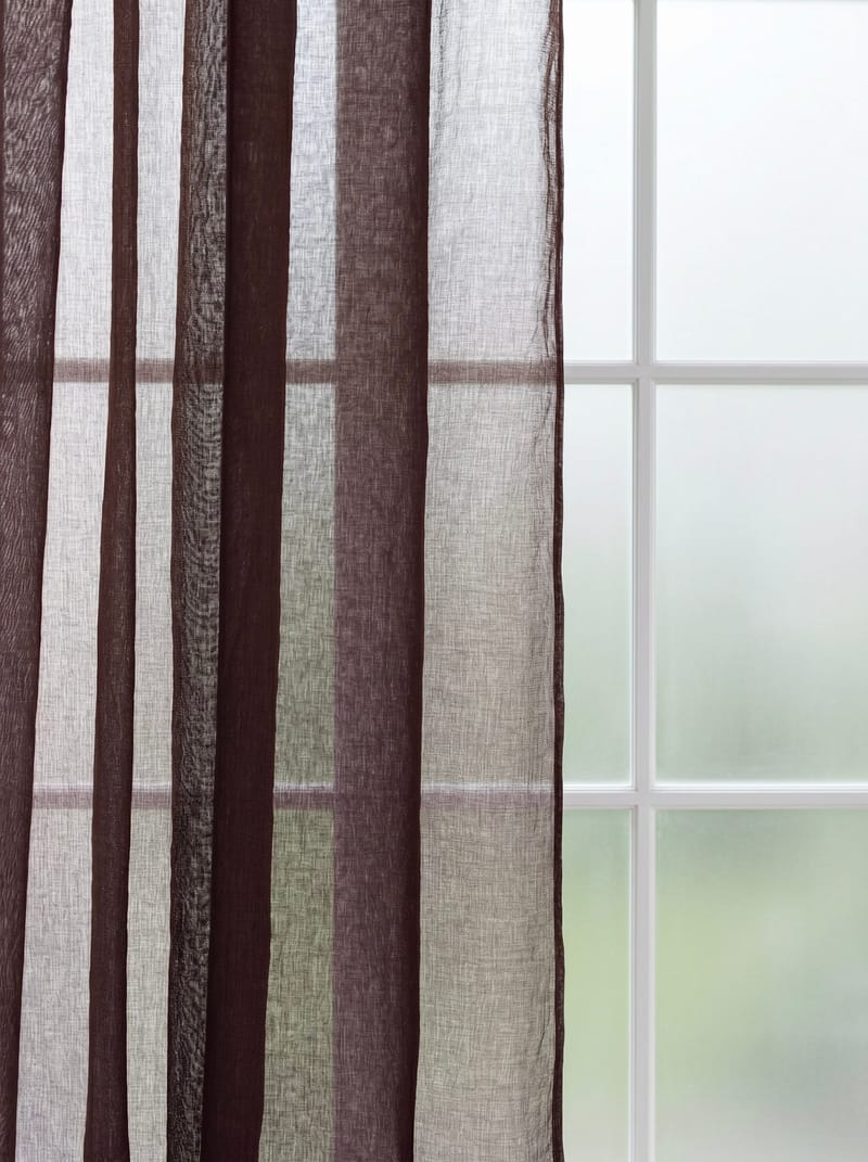 Gardin Lisa 140x250 cm - Chocolate - Textil & mattor - Gardiner - Gardinlängder - Veckbandslängd