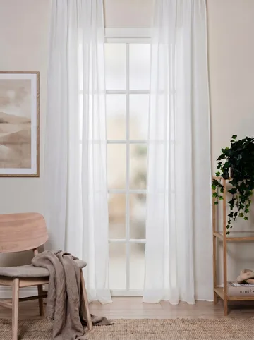 Gardin Lisa 140x250 cm - Creme - Textil & mattor - Gardiner - Gardinlängder - Veckbandslängd