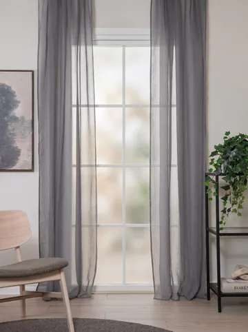 Gardin Lisa 140x250 cm - Grey - Textil & mattor - Gardiner - Gardinlängder - Veckbandslängd
