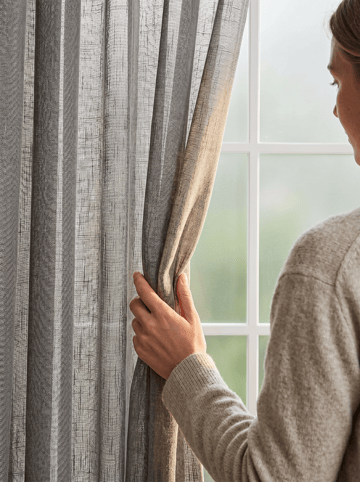 Gardin Stella 140x250 cm - Grey - Textil & mattor - Gardiner - Gardinlängder - Veckbandslängd