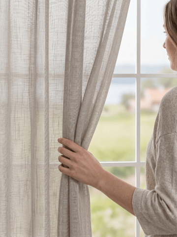 Gardin Stella 140x250 cm - Linen - Textil & mattor - Gardiner - Gardinlängder - Veckbandslängd