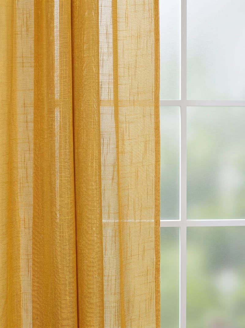Gardin Stella 140x250 cm - Yellow - Textil & mattor - Gardiner - Gardinlängder - Veckbandslängd