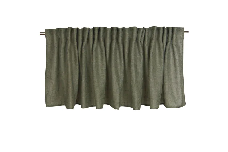 Brooklyn Gardinkappa 55 cm - Mörkgrön - Textil & mattor - Gardiner - Gardinlängder - Hanklängd