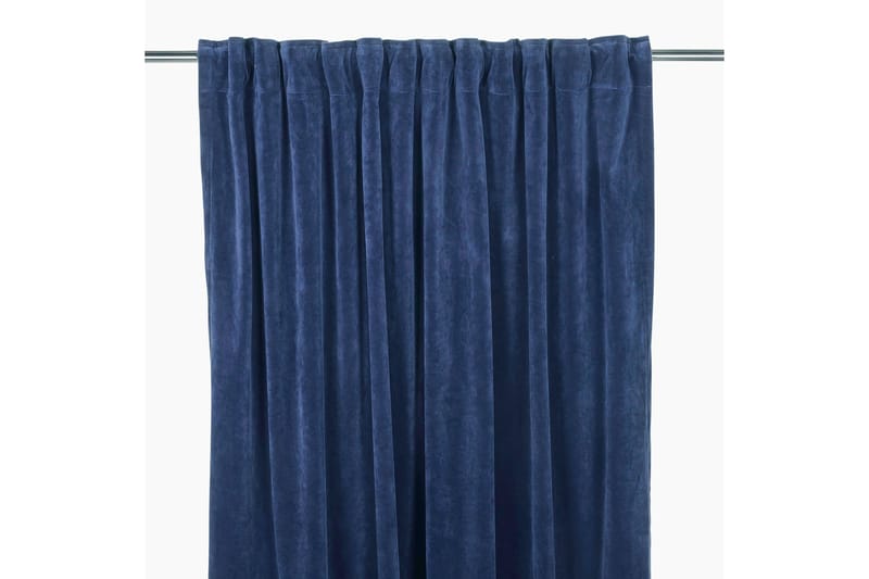 Sameta Sammetsgardin Multibandslängd 2-pack 240 cm - Marinblå - Textil & mattor - Gardiner - Gardinlängder - Hanklängd