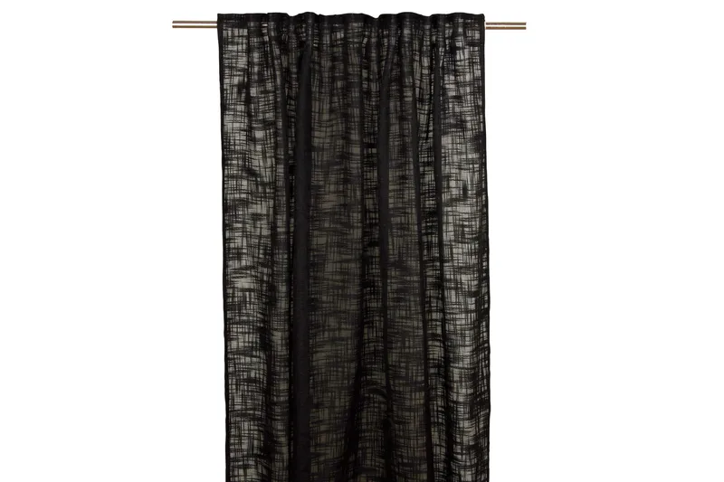 Jeff Gardinlängd 135x280 cm, Svart