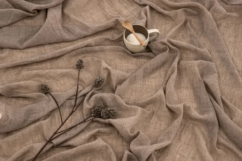 Elena Gardin 135x240 cm - Brun - Textil & mattor - Gardiner - Gardinlängder - Kanallängd