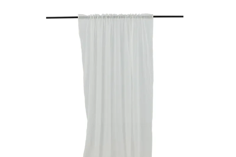 Elena Gardin 135x240 cm - Vit - Textil & mattor - Gardiner - Gardinlängder - Kanallängd