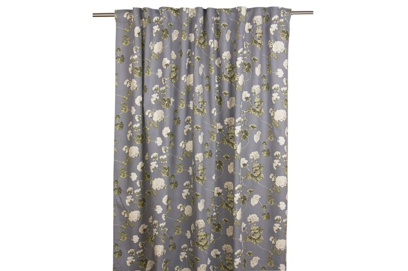 Pelargon Gardinlängd 145x245 cm, Blå