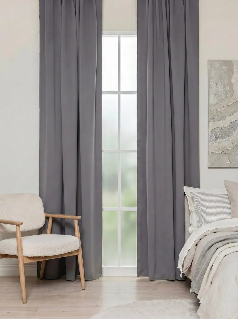 Mörkläggningsgardin Klara 140x250 cm - Grå - Textil & mattor - Gardiner - Mörkläggningsgardiner
