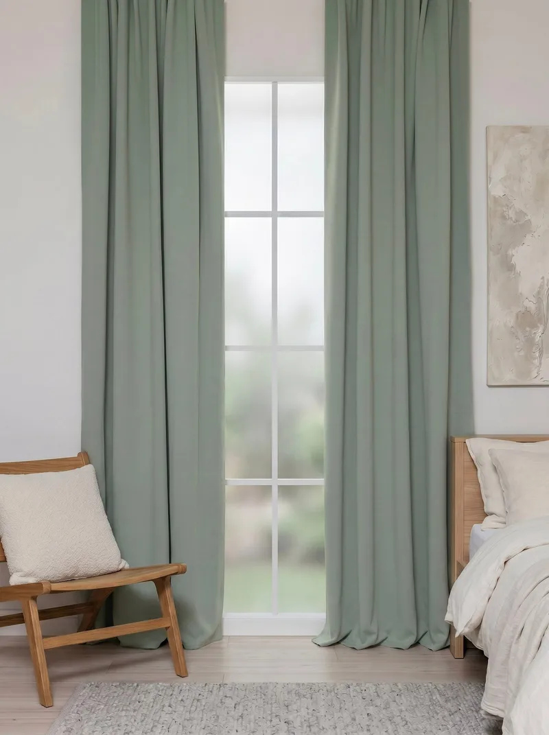Mörkläggningsgardin Klara 140x250 cm - Grön - Textil & mattor - Gardiner - Mörkläggningsgardiner