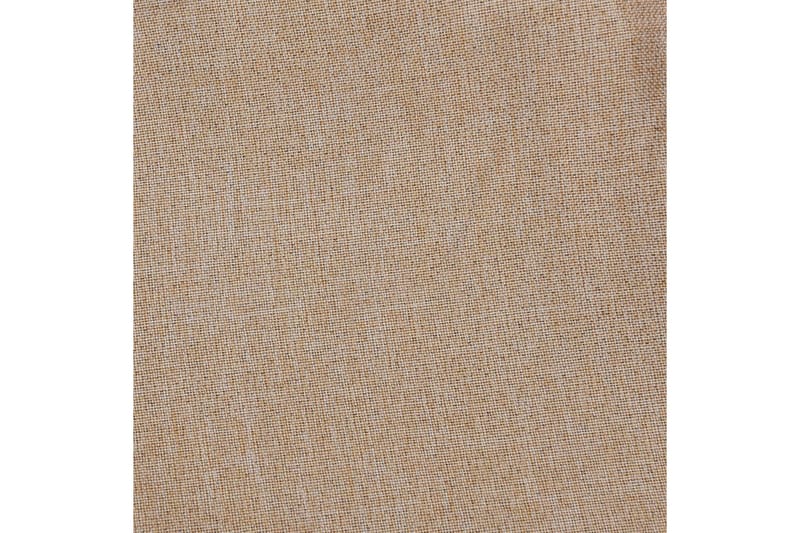 Mörkläggningsgardin med öljetter linnelook 2 st beige 140x17 - Beige - Mörkläggningsgardiner