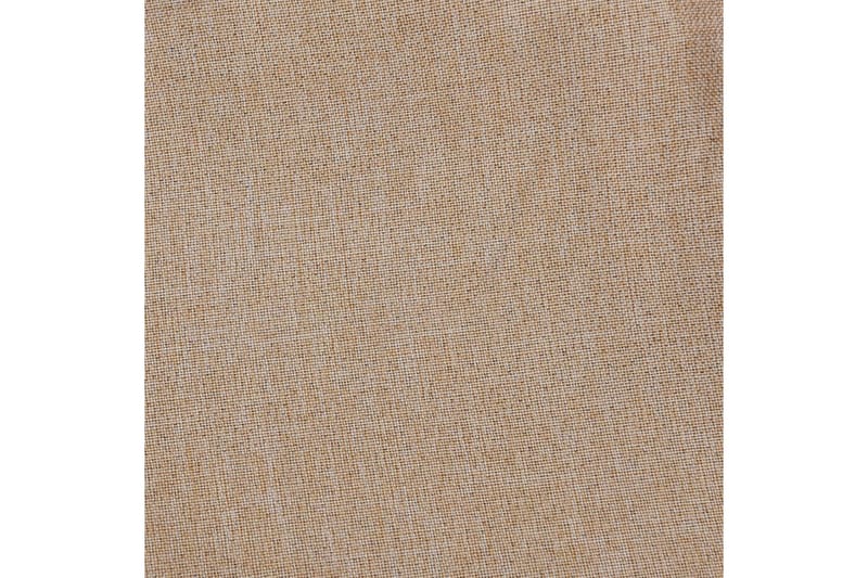 Mörkläggningsgardin med krokar linnelook 2 st beige 140x225 - Beige - Textil & mattor - Gardiner - Mörkläggningsgardiner