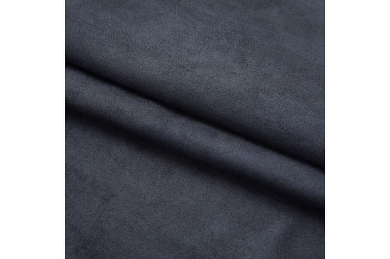 Mörkläggningsgardiner med krokar 2 st antracit 140x175 cm - Mocka/Antracit - Textil & mattor - Gardiner - Mörkläggningsgardiner