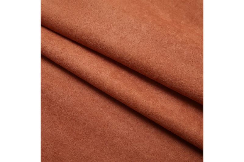 Mörkläggningsgardiner med krokar 2 st rost 140x225 cm - Mocka/Rost/Orange - Textil & mattor - Gardiner - Mörkläggningsgardiner