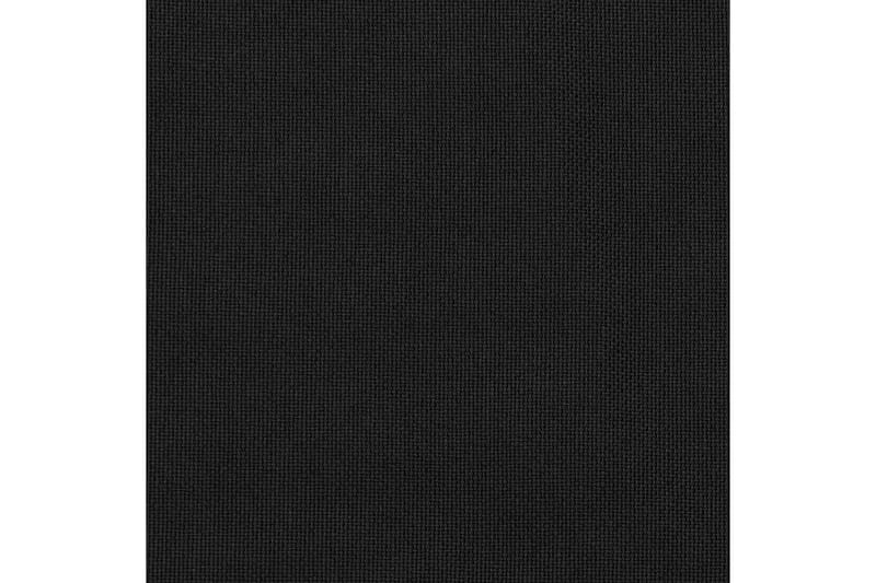 Mörkläggningsgardin med öljetter linnelook 2 st svart 140x24 - Svart - Mörkläggningsgardiner