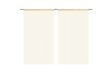 Trådgardiner 2 st 140x250 cm beige