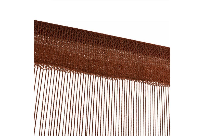 Trådgardiner 2 st 140x250 cm brun - Brun - Mörkläggningsgardiner
