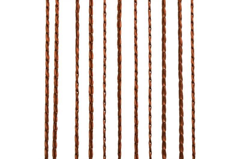 Trådgardiner 2 st 140x250 cm brun - Brun - Mörkläggningsgardiner