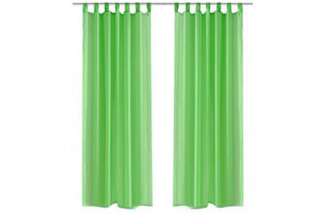 Genomskinlig gardin 140x225 cm 2-pack Apple Green