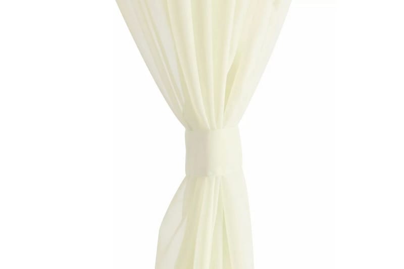 Genomskinlig gardin 140x225 cm 2-pack Creme - Creme - Textil & mattor - Gardiner - Panelgardin
