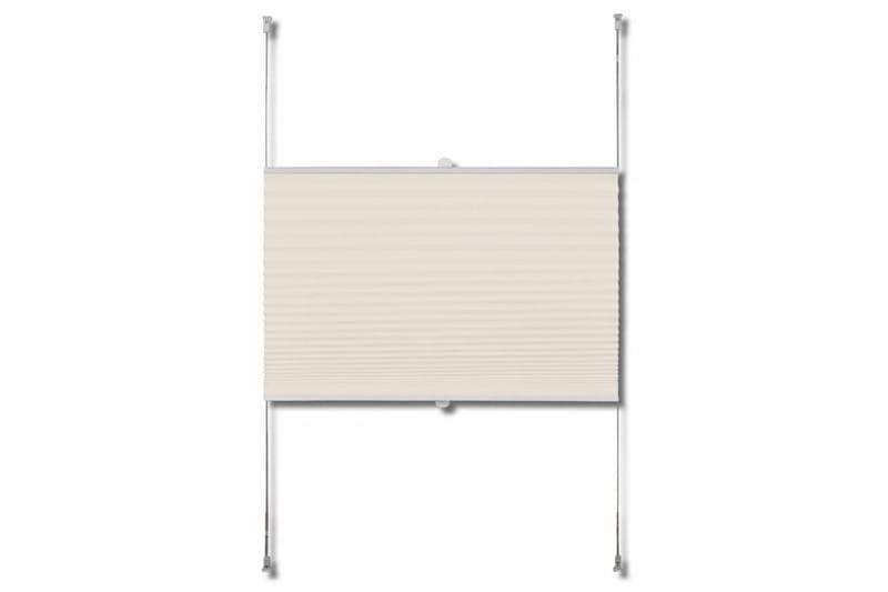 Plisségardin 50x100 cm creme - Creme - Textil & mattor - Gardiner - Plisségardin & persienn