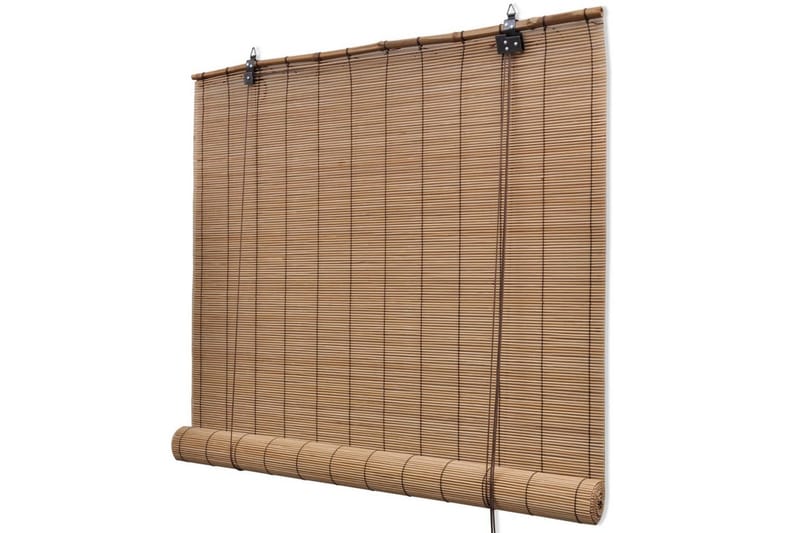 Rullgardin bambu 150x220 cm brun - Natur/Brun - Rullgardin