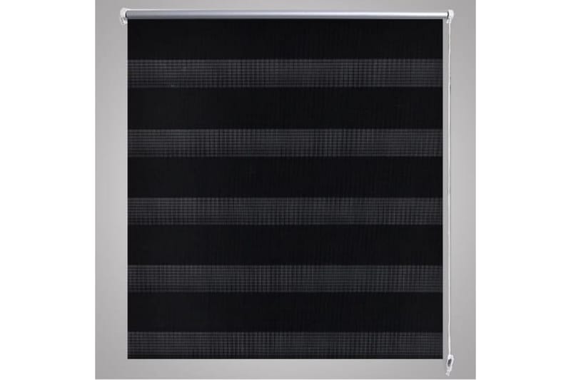 Rullgardin randig svart 60x100 cm transparent - Svart - Textil & mattor - Gardiner - Rullgardin