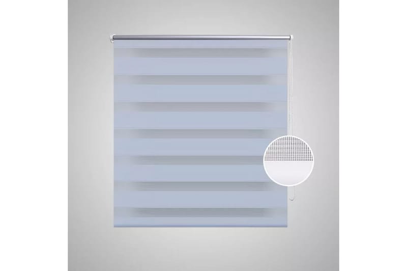 Rullgardin randig vit 90x150 cm transparent - Vit - Textil & mattor - Gardiner - Rullgardin