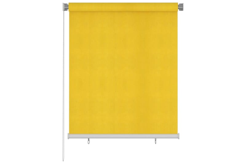 Rullgardin utomhus 120x140 cm gul HDPE - Gul - Rullgardin