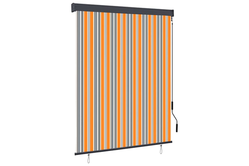 Rullgardin utomhus 140x250 cm gul och blå - Gul/Blå - Textil & mattor - Gardiner - Rullgardin