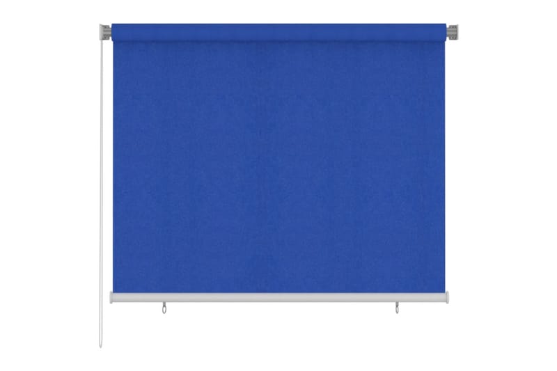 Rullgardin utomhus 180x140 cm blå HDPE - Blå - Rullgardin