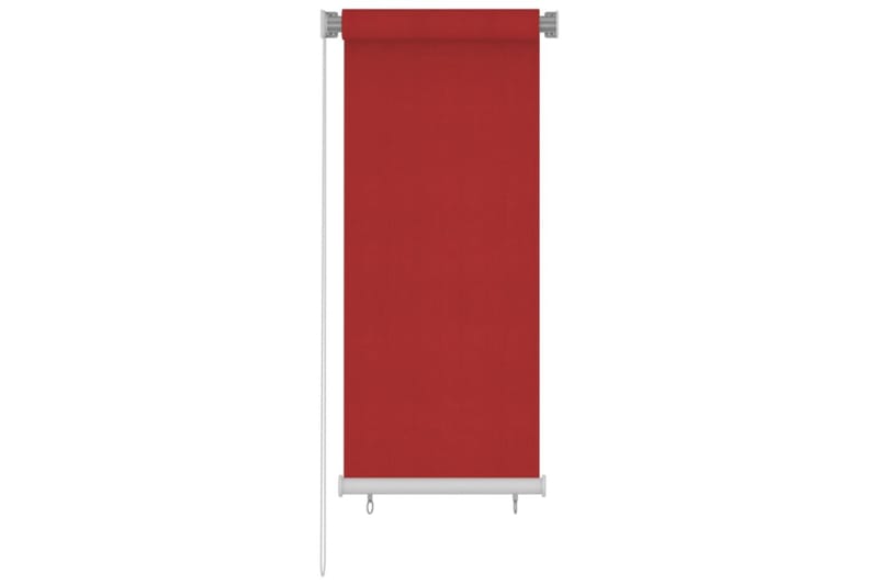 Rullgardin utomhus 60x140 cm röd HDPE - Röd - Rullgardin