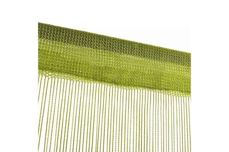 Trådgardiner 2 st 100x250 cm grön - Grön - Panelgardin