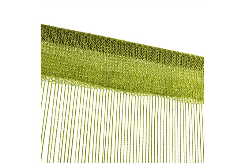 Trådgardiner 2 st 140x250 cm grön - Grön - Panelgardin