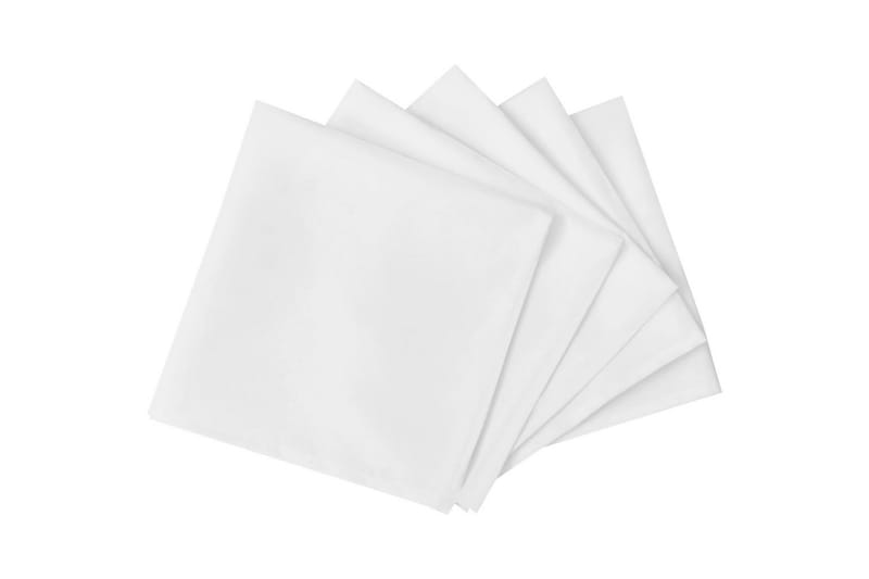 25 Servetter Vit 50x50 cm - Vit - Textil & mattor - Kökstextilier - Tygservetter