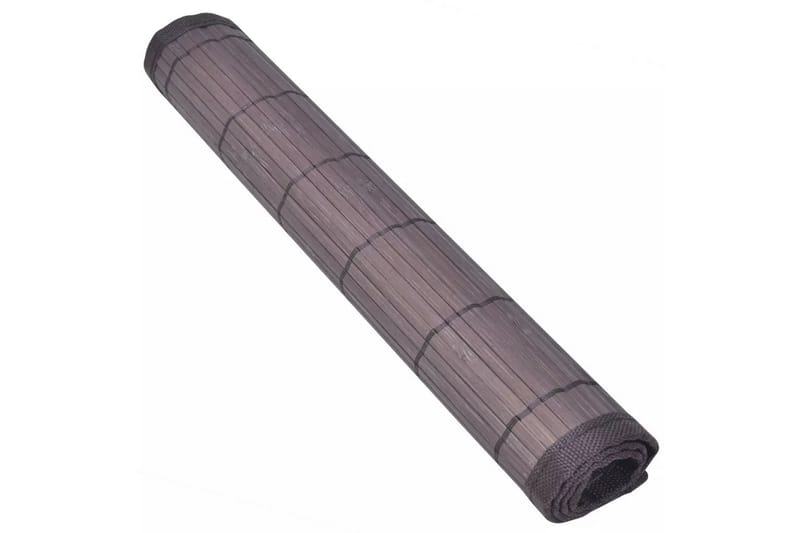 6 Bordstabletter i bambu 30x45 cm mörkbrun - Natur/Mörkbrun - Bordstabletter - Kökstextilier