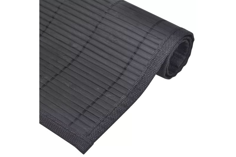 6 Bordstabletter i bambu 30x45 cm svart - Svart - Textil & mattor - Kökstextilier
