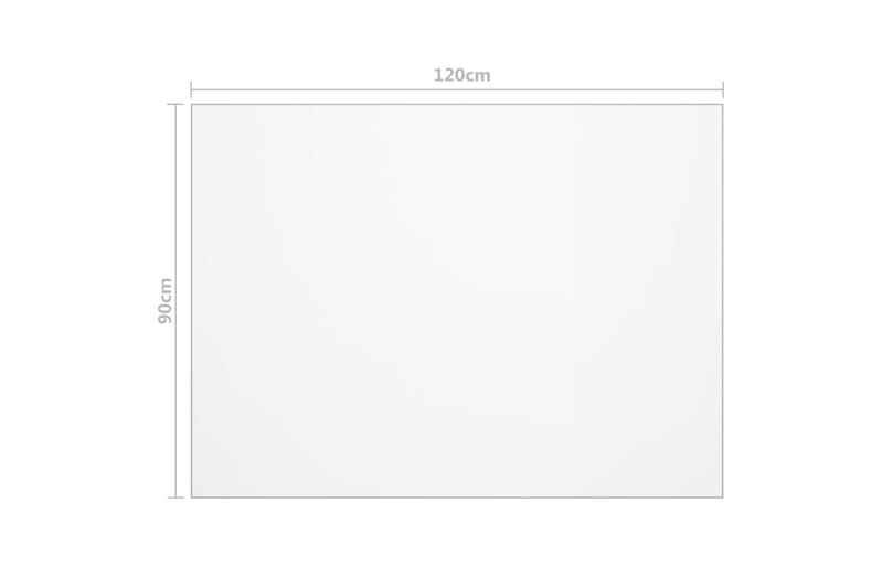 Bordsskydd genomskinligt 120x90 cm 2 mm PVC - Transparent - Bordsduk - Kökstextilier