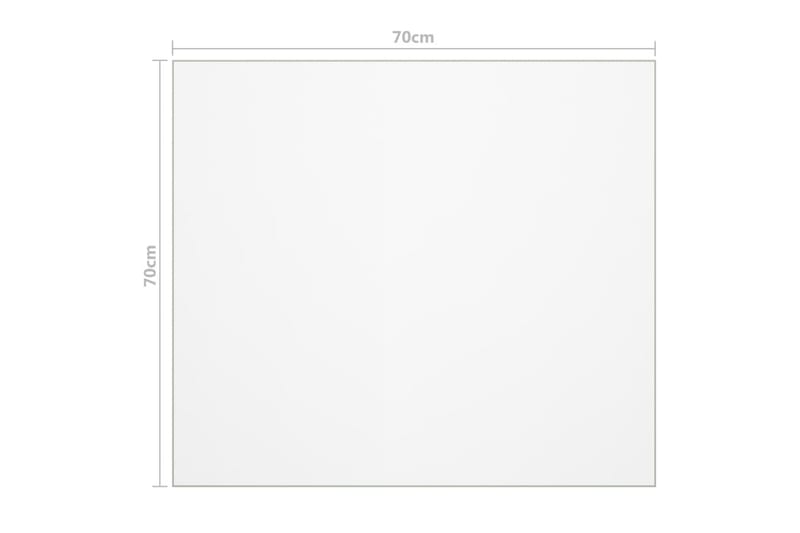 Bordsskydd matt 70x70 cm 2 mm PVC - Transparent - Textil & mattor - Kökstextilier