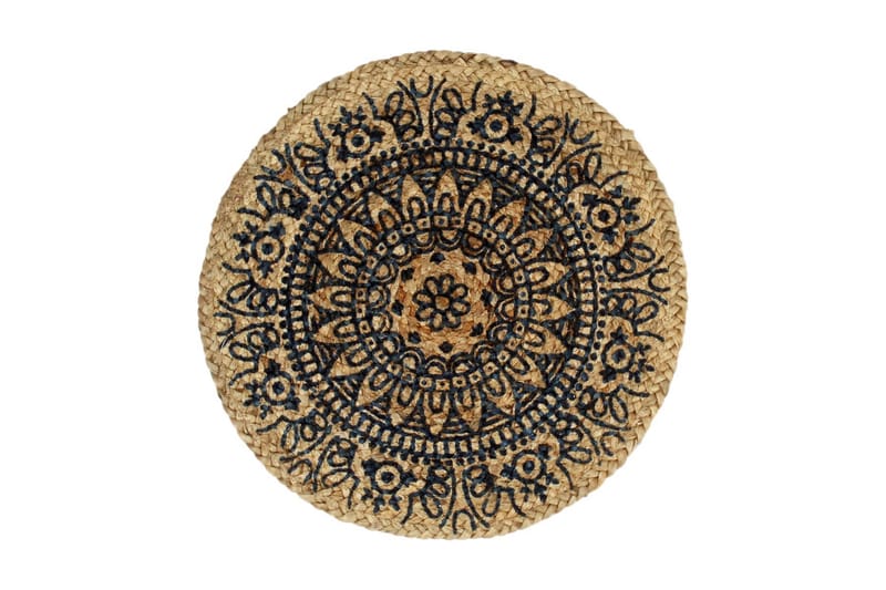 Bordstabletter 4 st mörkblå 38 cm rund jute - Mörkblå - Textil & mattor - Kökstextilier